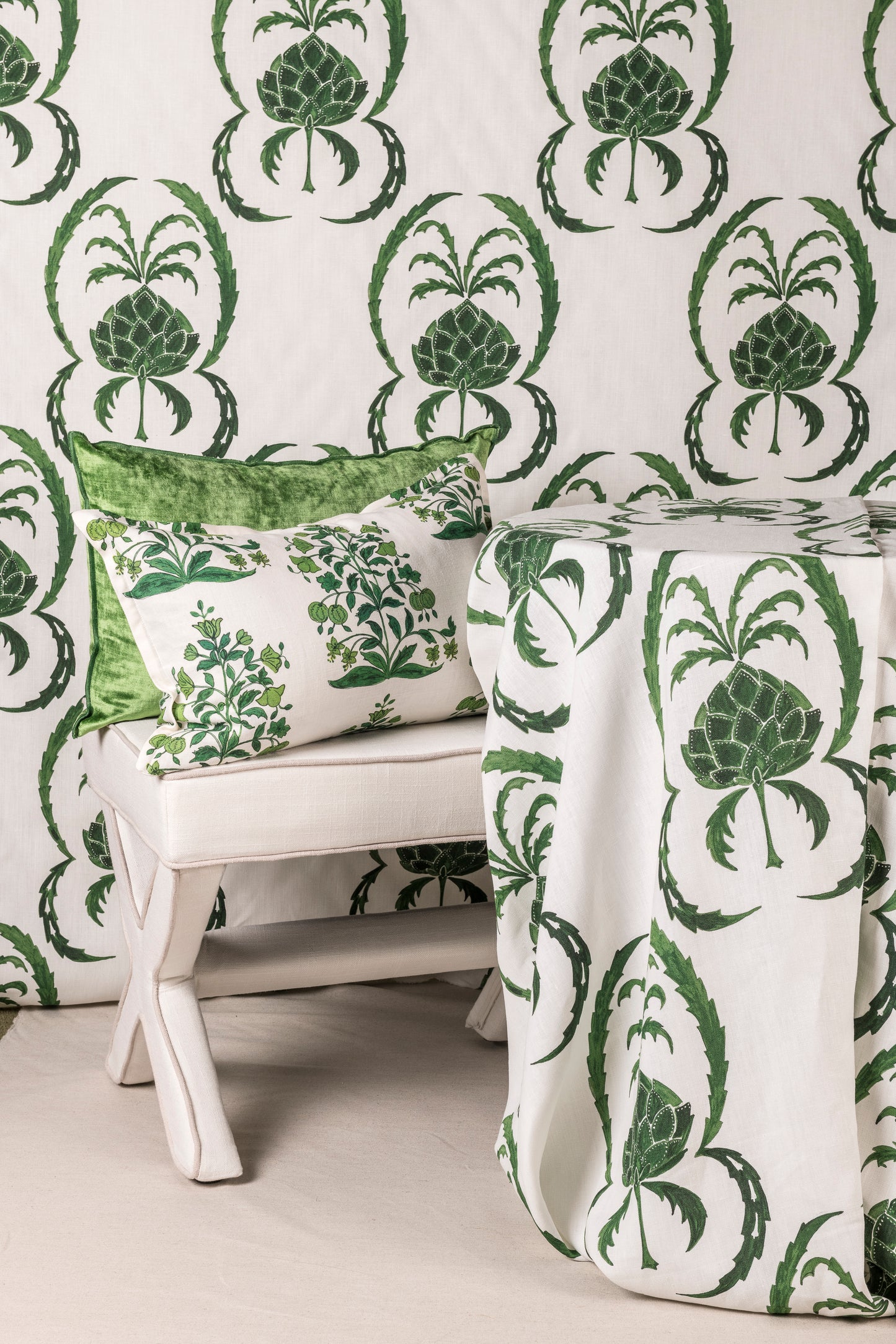 Jaipur Floral Block Cushion