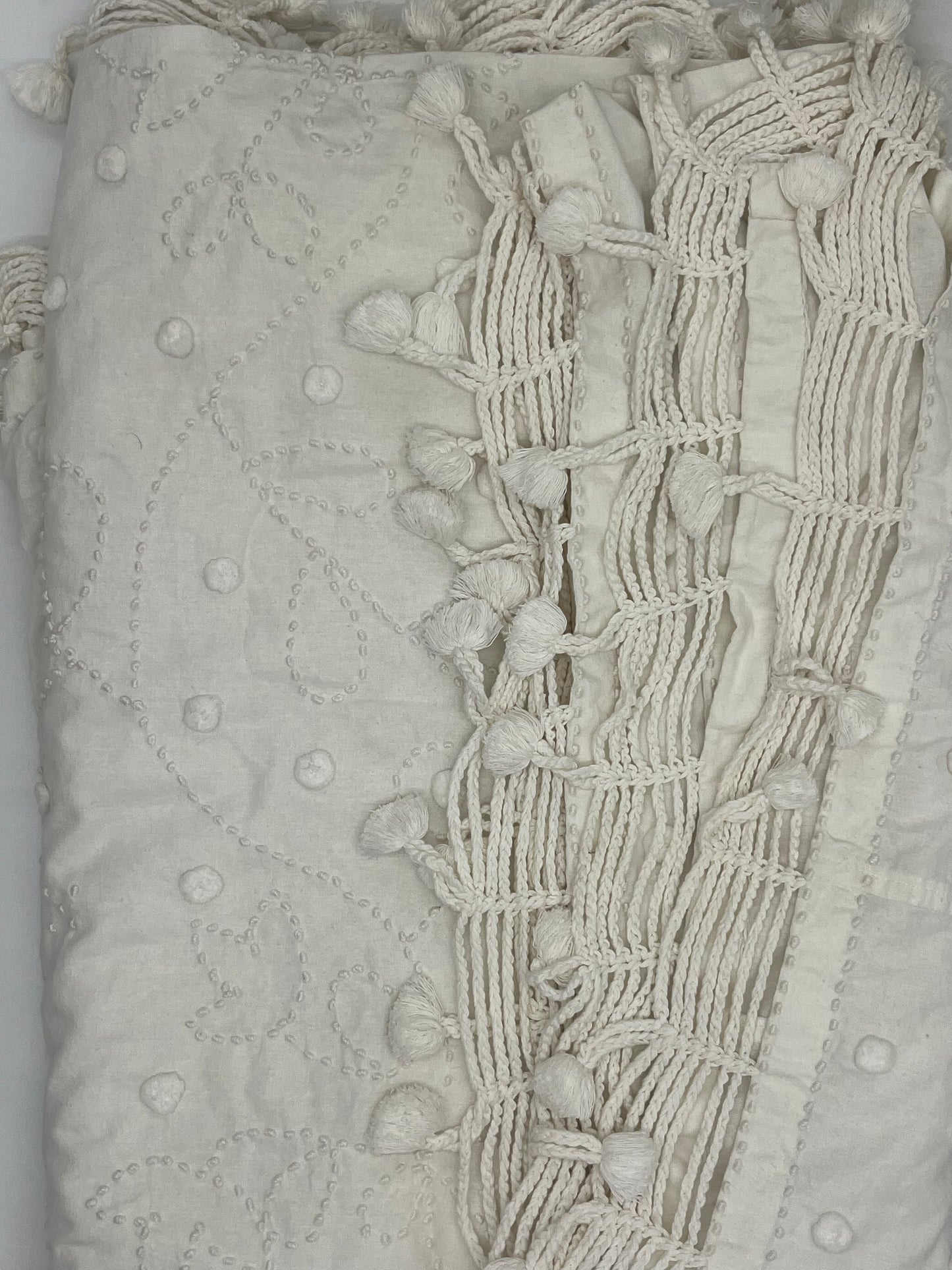 Chelsea Textiles Pom Pom Bedcover