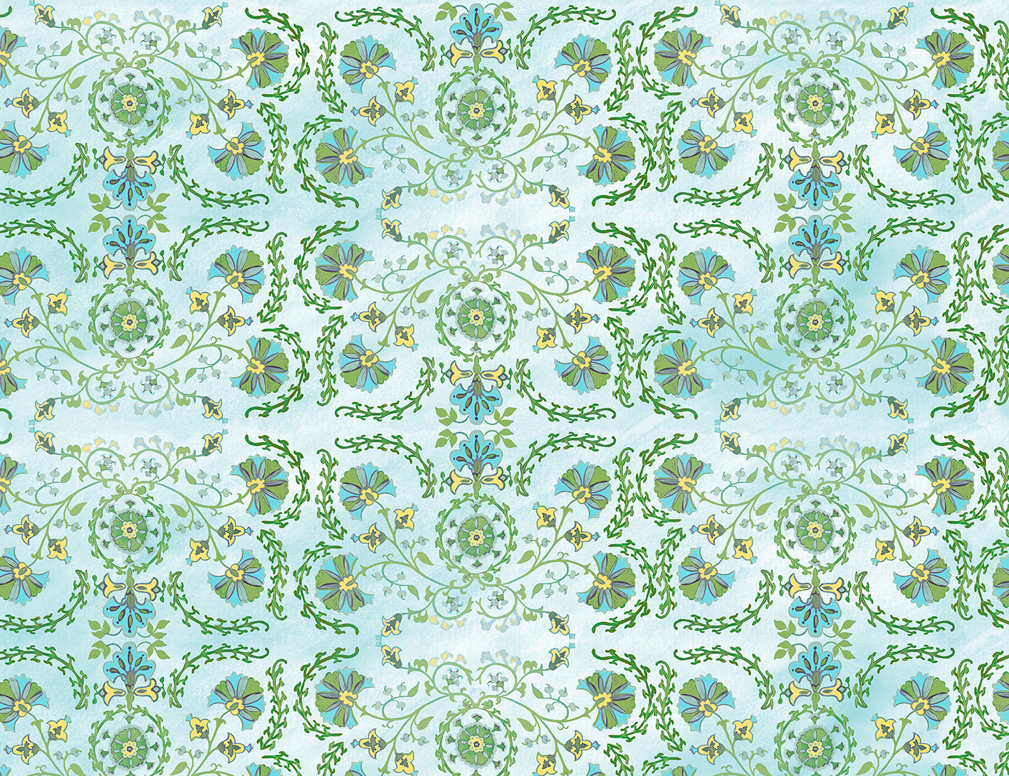Suzani Aqua Wash Remnant