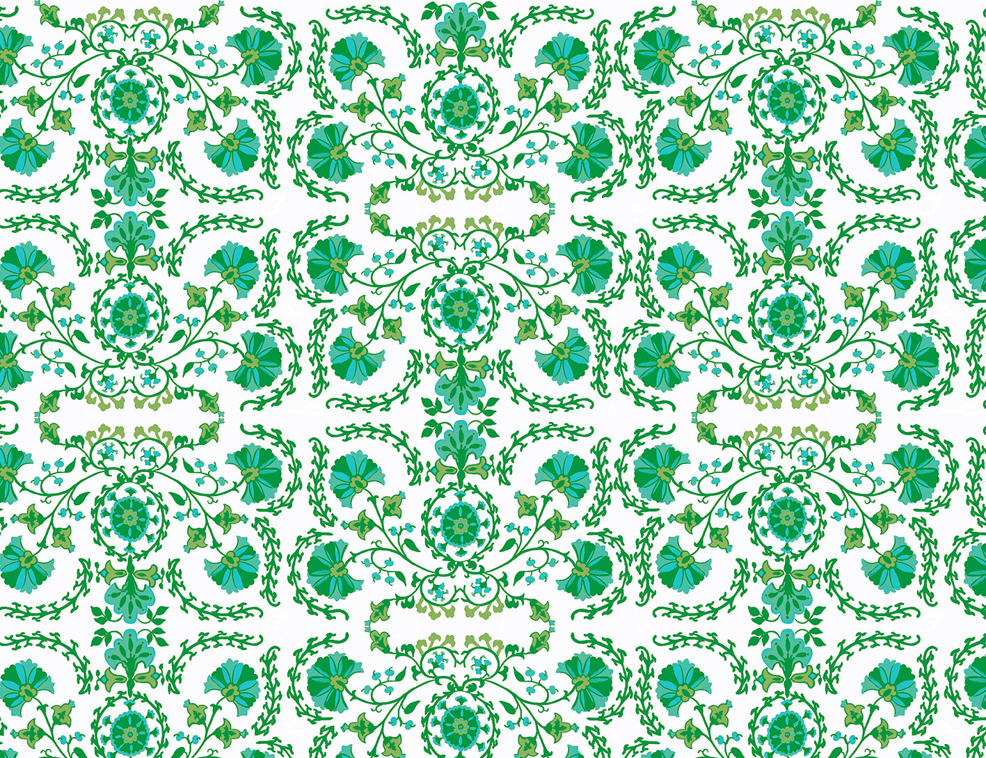 Suzani Kelly Aqua Remnant