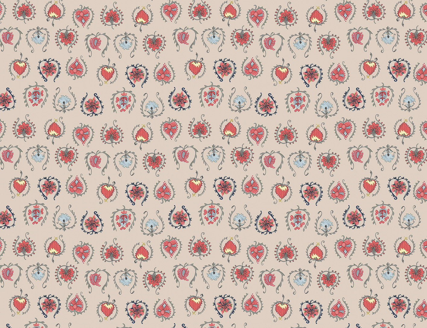 Suzani Mini Custom Cream Remnant