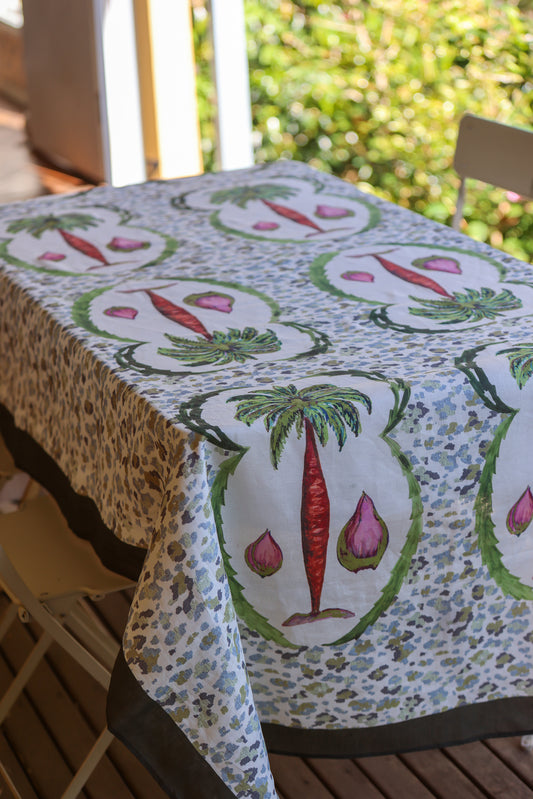 Bismarck Palm Ocelot Tablecloth