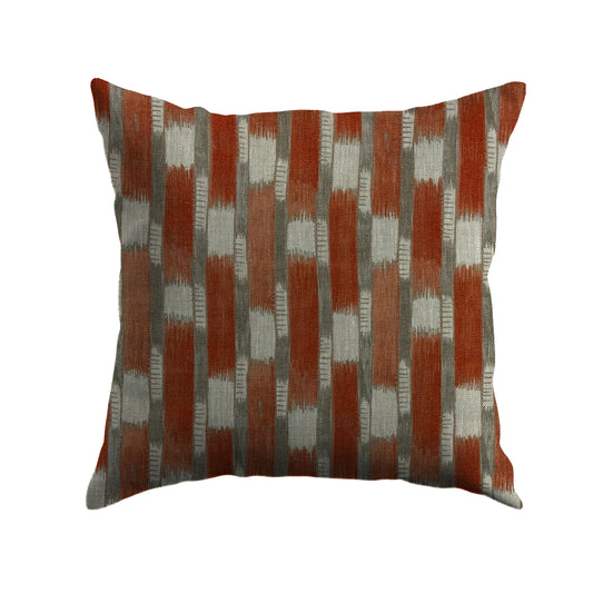 Kimono Stripe Copper Cushion
