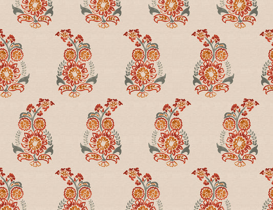 Paisley New Muses Tangerine Remnant