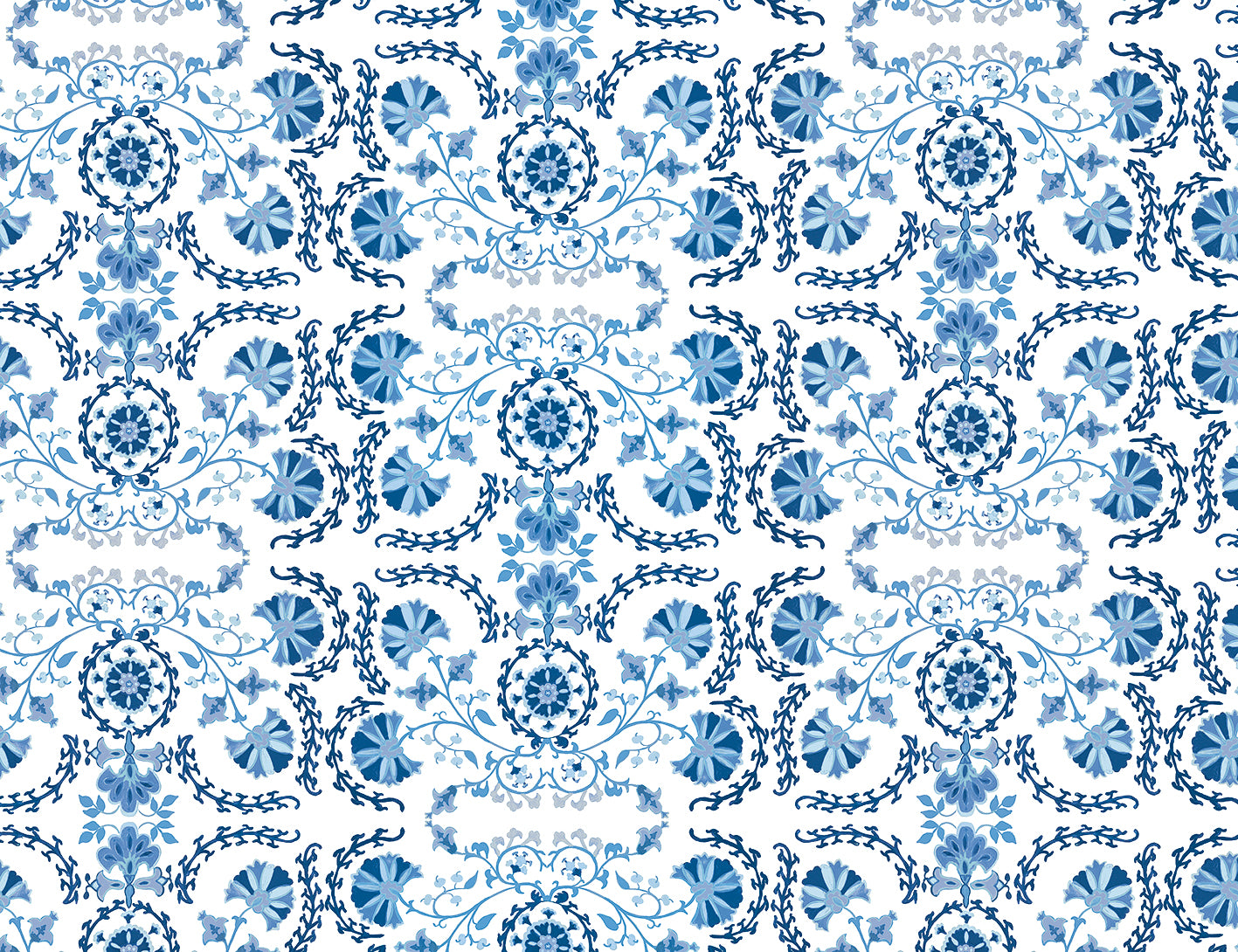 Suzani Cornflower Remnant