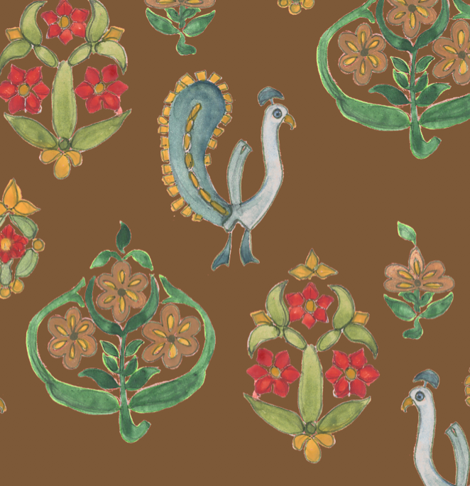 Antique Indienne Small Wallpaper